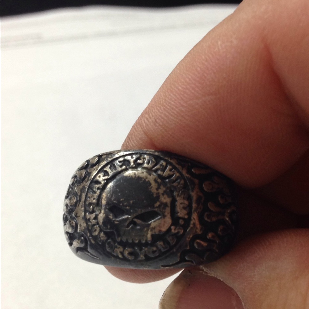 925 Silver Harley Davidson Ring size 9/10